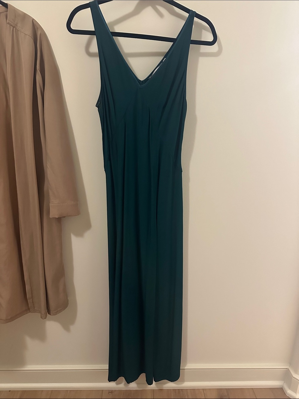 Sleeveless V-Neck Maxi Dress in Deep Teal